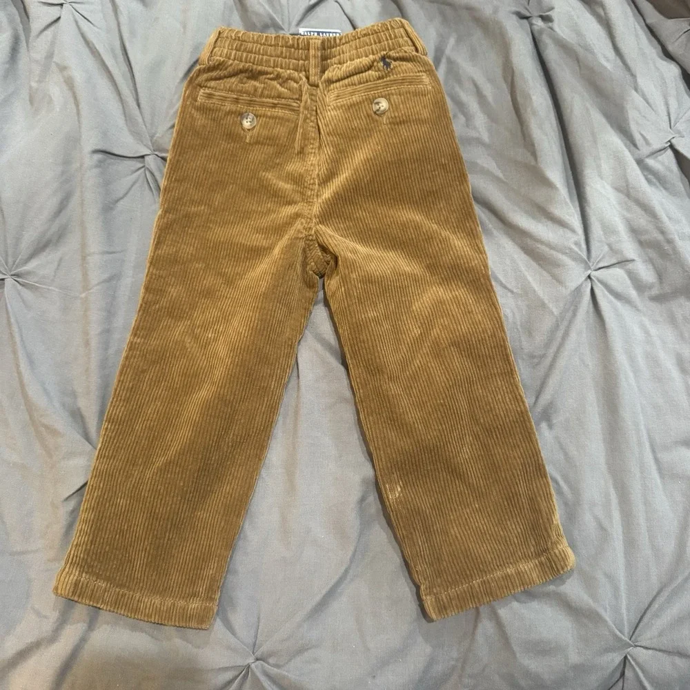 Infant Boys Light‎ Brown Ralph Lauren Polo Adjustable Corduroy Pants 24 M NWT